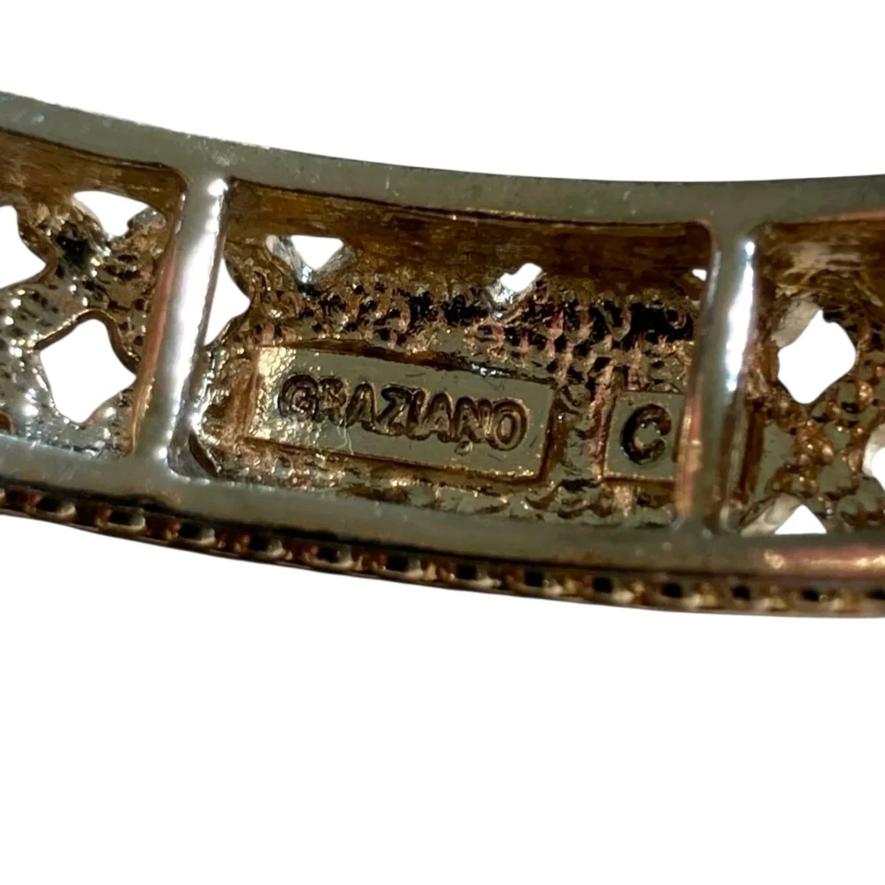 RJ Graziano bracelet Vintage expandable gold with multicolored stones - Picture 3 of 4